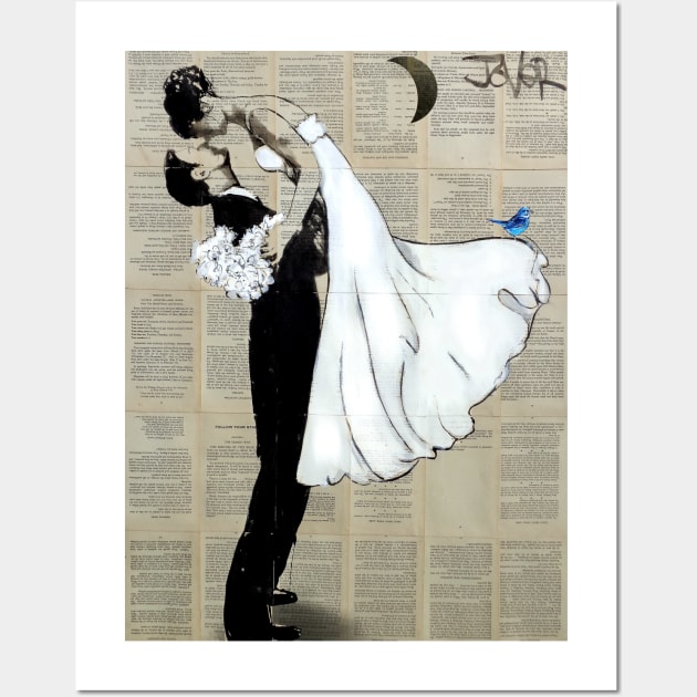 Wedding bell Wall Art by Loui Jover 